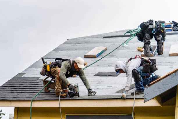 Professional Roofing technician working in Parishville, NY